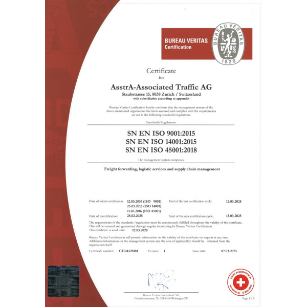 ISO 9001/ ISO 14001 / ISO 45001